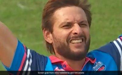 Mohammad Rizwan - Shahid Afridi - Age Is Just A Number! Shahid Afridi Stuns Fans With Two Wickets In G20 Canada Match - sports.ndtv.com - Canada - South Africa - Pakistan