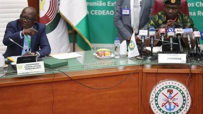 ECOWAS leaders agree plan for military action after Niger coup as deadline approaches