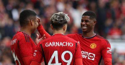 Manchester United player ratings as Alejandro Garnacho and Casemiro good vs Lens