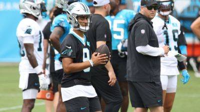 Frank Reich - Panthers' QB Bryce Young shows frustration during practice drill - ESPN - espn.com