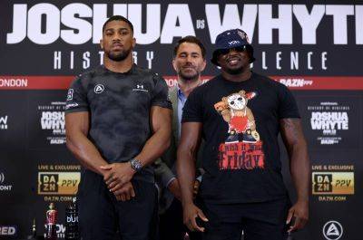 Anthony Joshua - Tyson Fury - Dillian Whyte - Dillian Whyte shocked after 'adverse' doping test forces cancellation of Joshua fight - thenationalnews.com - Britain - Russia - Saudi Arabia - Jamaica