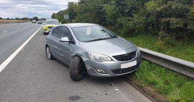 Man smashes off M62 after 'downing bottle of wine at lunch'