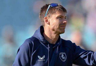 Interim Kent Spitfires head coach Simon Cook reacts to 264-run defeat to Leicestershire Foxes in One Day Cup at Beckenham