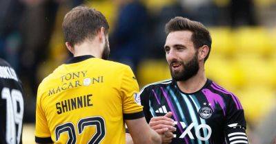 Graeme Shinnie scoops Aberdeen FC collectors item after brother Andrew 'left a late one' on him in Livingston draw