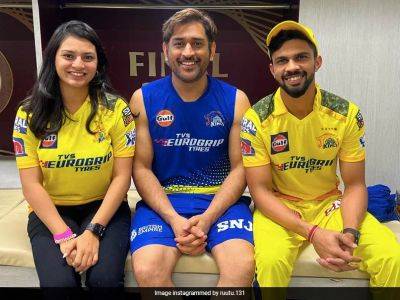 Ruturaj Gaikwad - "You Cannot Call Him Bhaiyya...": India Star's Cricketer Wife On MS Dhoni's 'Aura' - sports.ndtv.com - India