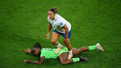 Wayne Rooney - David Beckham - Millie Bright - Sarina Wiegman - Lauren James - Michelle Alozie - Lauren James apologises to Michelle Alozie over stamp - rte.ie - Colombia - Nigeria