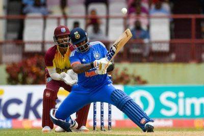 West Indies - Ravi Bishnoi - Nicholas Pooran - Hardik Pandya - Rovman Powell - Kyle Mayers - Superb Yadav powers India to victory over West Indies in third T20 - thenationalnews.com - India - Guyana