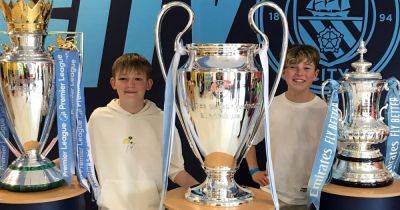 Jack Grealish adds extra touch to Man City trophies at Royal Manchester Children's Hospital