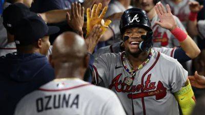 Ronald Acuna Jr. gets married, then hits grand slam to become MLB's 1st 30-HR, 60-SB player