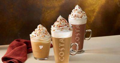 Starbucks, Costa and Greggs autumn menus including Pumpkin Spice Lattes and Maple Hazelnut Frappe