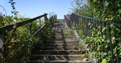 The 'scary' steps to Manchester's 'Impossible Bridge' with incredible views over the city