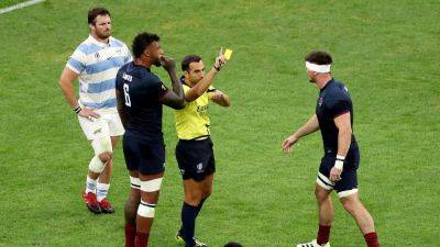 George Ford - Tom Curry - Juan Cruz Mallia - Tom Curry to learn red card suspension fate on Tuesday - rte.ie - Argentina - Australia - South Africa - Japan - Ireland - Tonga
