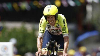 Remco Evenepoel - Costa wins Vuelta stage 15 in sprint finish - channelnewsasia.com - Germany - Belgium - Spain - Portugal - Colombia - Bahrain