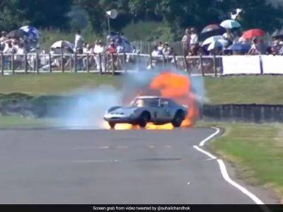 Max Verstappen - Sebastian Vettel - Sergio Perez - Carlos Sainz - Watch: India's Ex-F1 Driver Karun Chandhok Survives 'Scary Moment' As Car Catches Fire During Race - sports.ndtv.com - Spain - Italy - India