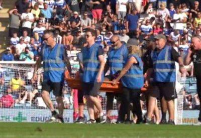 Gillingham’s medical team thanks by Harrogate Town and player Sam Folarin after medical emergency on the pitch at Priestfield