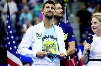 Novak Djokovic - Novak Djokovic channels 'Mamba Mentality' to create more tennis history at US Open - thenationalnews.com - Usa - Los Angeles - county Arthur - county Ashe