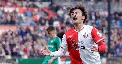 Brendan Rodgers - Justin Bijlow - Feyenoord face Celtic nightmare as Ayase Ueda hammer blow sees injury and suspension woes mount - dailyrecord.co.uk - Germany - Netherlands - Scotland - Japan - Ireland