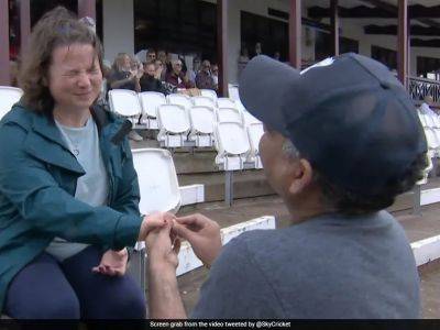 Sachin Tendulkar - Watch: Indian-Origin Man Proposes To Girlfriend Mid-match In England. Then This Happens - sports.ndtv.com - India - Sri Lanka - Pakistan - county Northampton