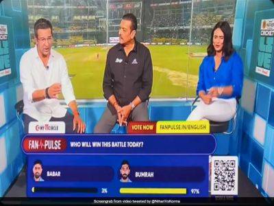 "He Is No. 1 Batter": Wasim Akram Left Fuming At Broadcaster Over Babar Azam vs Jasprit Bumrah Stat