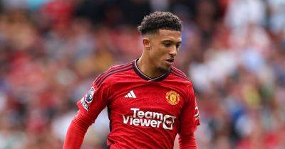 Jadon Sancho banned from Manchester United first-team training