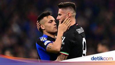 Inter Milan - Olivier Giroud - Lautaro Martinez - A.Di-Serie - Inter Milan Vs AC Milan: Adu Tajam Lautaro dan Giroud - sport.detik.com
