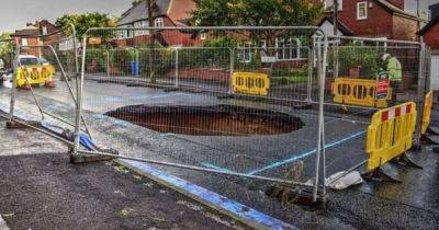 Can I (I) - The Greater Manchester road where GIANT SINKHOLES keep opening up - manchestereveningnews.co.uk