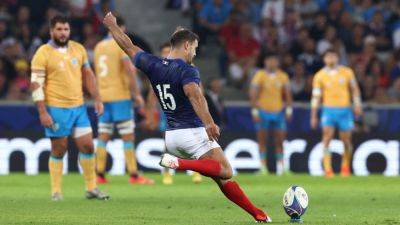 Antoine Dupont - Fabien Galthie - Gregory Alldritt - Charles Ollivon - Second-string France overcome valiant Uruguay at Rugby World Cup - france24.com - France - Usa - Argentina - Japan - New Zealand - Chile - Uruguay - Fiji