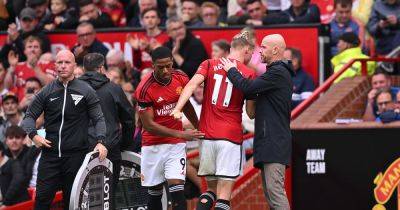 Anthony Martial - Hannibal Mejbri - Rasmus Hojlund - Manchester United fans make their feelings known to manager and player in Brighton defeat - manchestereveningnews.co.uk