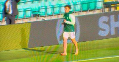 David Turnbull - Star - Reo Hatate in madcap Celtic warm up routine as star prepares for injury return with Parkhead lap in BARE feet - dailyrecord.co.uk - Scotland - Japan - Instagram