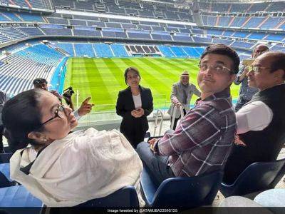 Sourav Ganguly - Watch: Sourav Ganguly, Mamata Banerjee Visit Real Madrid's Santiago Bernabeu Stadium - sports.ndtv.com - Spain - India
