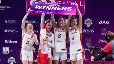 Canadian 3x3 basketball team tops France for 2nd straight Women's Series Final title - cbc.ca - France - Canada - Mongolia - Romania