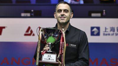 Ronnie Osullivan - Luca Brecel - Ronnie O'Sullivan sinks Luca Brecel to take another Shanghai title - rte.ie - Belgium - China