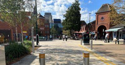 Bollards installed to stop 'unauthorised' vehicles driving through town centre - manchestereveningnews.co.uk