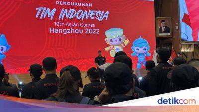 Asian Games - Menpora Dito Kukuhkan Kontingen Indonesia untuk Asian Games 2023 - sport.detik.com - Indonesia