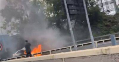 Live updates as car fire closes major Cardiff road - walesonline.co.uk