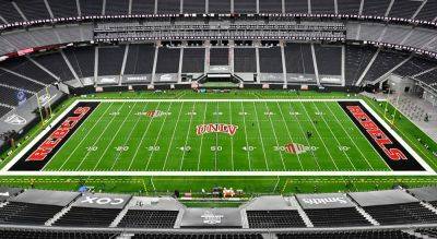 Raiders' stadium roof leaks amid rainstorms in Las Vegas; UNLV game delayed