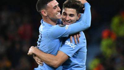 saint Germain - Red Star - Benjamin Sesko - Julian Alvarez Saves Man City Blushes After Champions League First Night Scare - sports.ndtv.com - Switzerland - Argentina - county Young