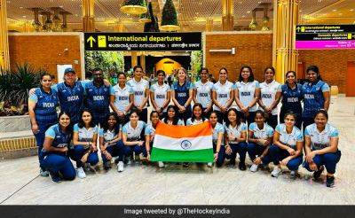 Indian Women's Hockey Team Leaves For Asian Games