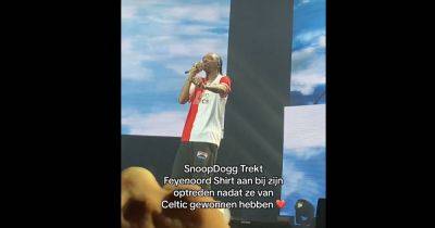 Snoop Dogg disavows Celtic love as iconic rapper turns Feyenoord diehard seconds after Champions League clash