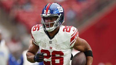 Giants' Saquon Barkley says he's dealing with high ankle sprain: report