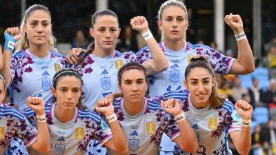 Spain And Sweden Women's Footballers Stage 'It's Over' Protest