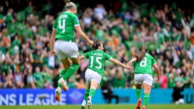 Lucy Quinn - Vera Pauw - International - Kyra Carusa - Ireland begin life after Pauw with victory at Aviva - rte.ie - France - Hungary - Ireland - county Green - Albania