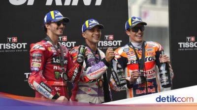 Francesco Bagnaia - Jorge Martín - Marco Bezzecchi - Luca Marini - Klasemen Motogp - Klasemen MotoGP 2023: Martin Pepet Bagnaia - sport.detik.com - India