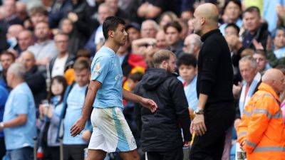 Pep Guardiola peeved with red-carded Rodri