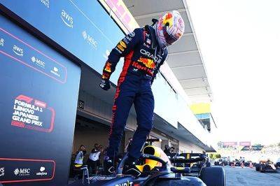 Verstappen wins Japanese GP as Red Bull clinch constructors' title