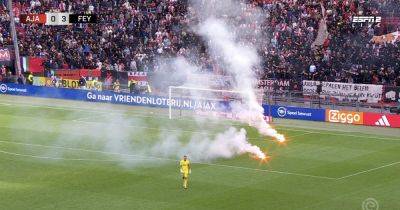 Ajax vs Feyenoord abandoned as crazy pyro lobbing-yobs can't handle Celtic's rival romping on enemy territory