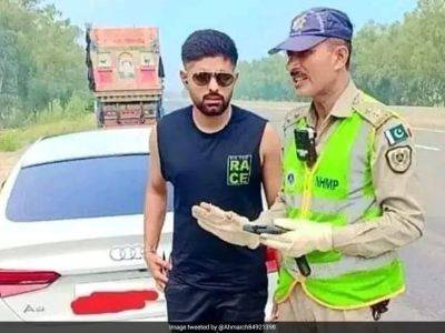 Babar Azam Reprimanded Over Traffic Violation, Says Report. Handed Fine Of...