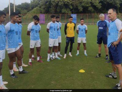 Igor Stimac - Asian Games: India Football Team Holds Training Session Ahead Of Saudi Arabia Clash - sports.ndtv.com - China - India - Saudi Arabia - Bangladesh - Burma