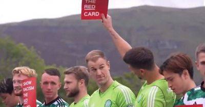 Joe Hart shown ANOTHER Celtic red card as goalkeeper union dissolves in Lennoxtown photo shoot troll