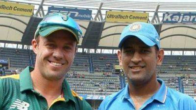 "MS Dhoni Did Not Win World Cup, India...": AB De Villiers Echoes Gautam Gambhir's Sentiments